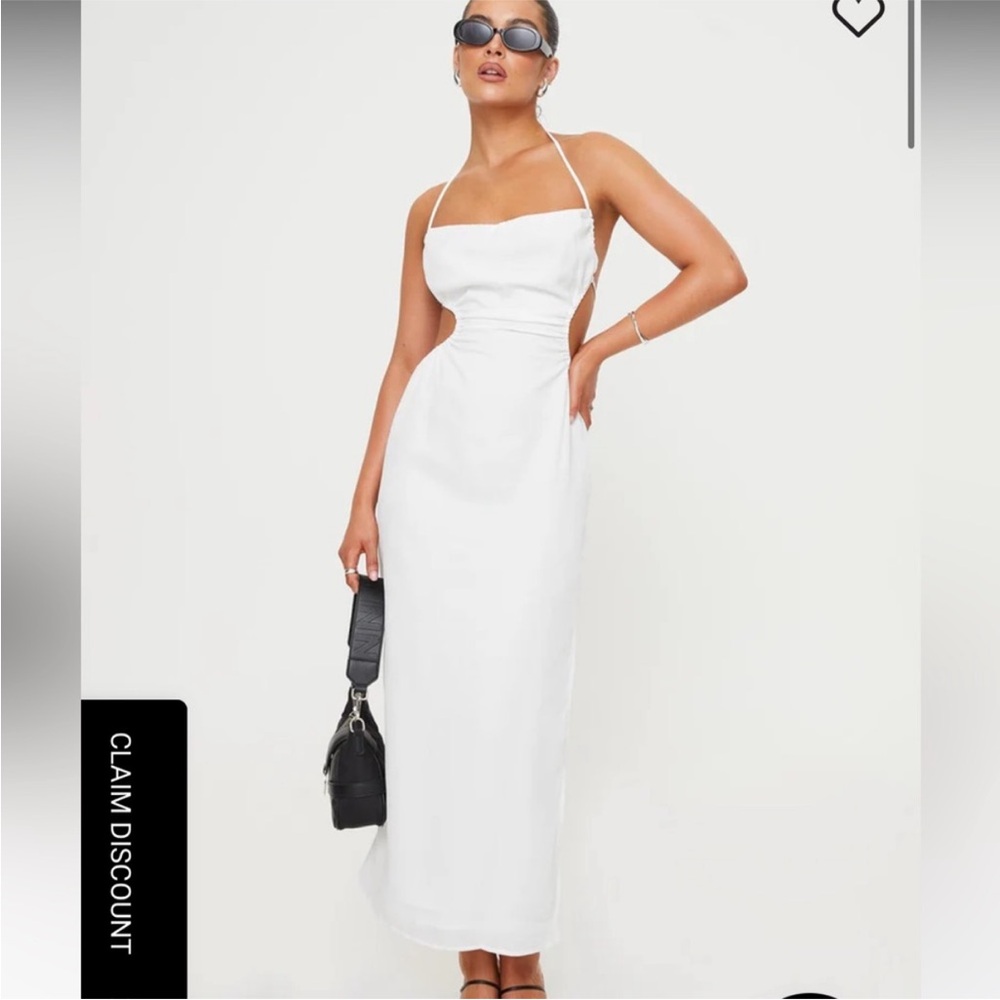 Princess Polly White Strapless Dress